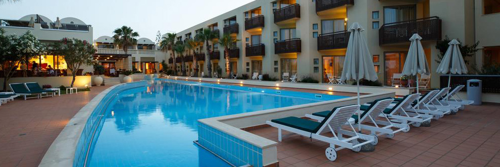 Heraklion Crete Airport Taxi to Santa Marina Plaza Hotel in Agia Marina