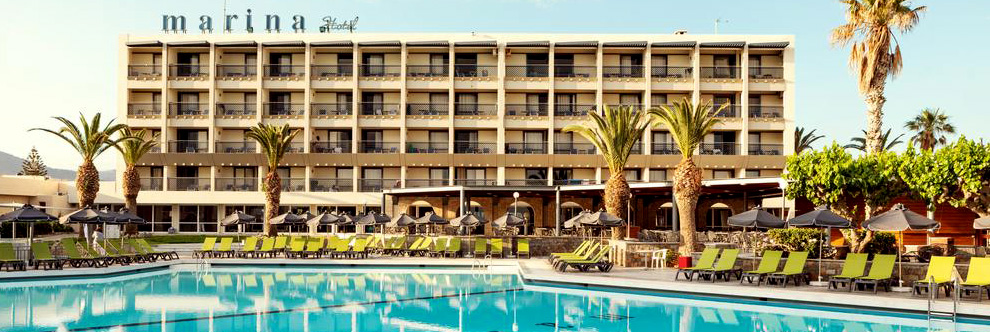 Heraklion Crete Airport Taxi to Marina Beach Hotel in Gouves