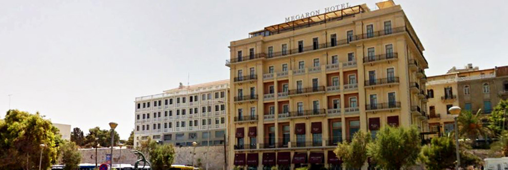 Heraklion Crete Airport Taxi to Megaron Hotel in Heraklion City
