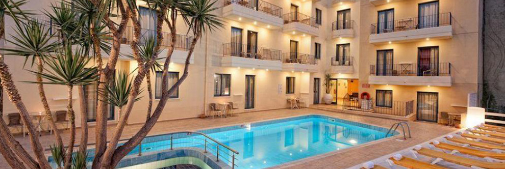 Heraklion Crete Airport Taxi to Manos Maria Hotel in Hersonissos