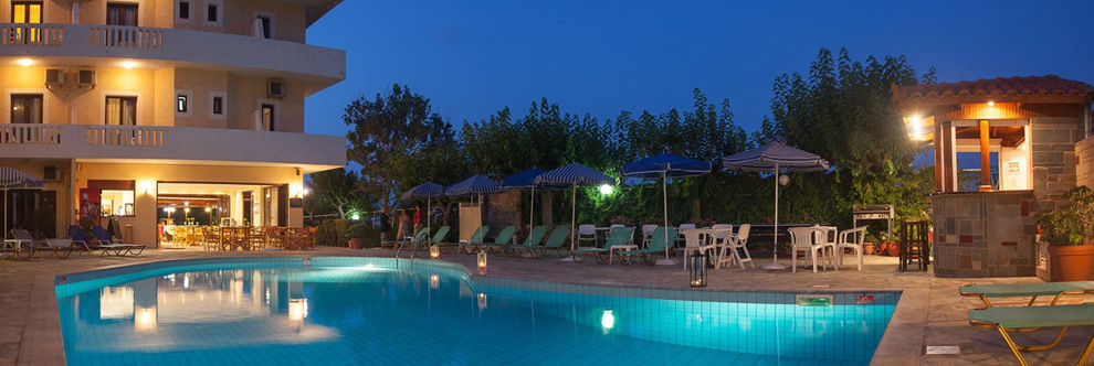 Heraklion Crete Airport Taxi to Dimitra Hotel and Apartments in Kokkini Chani