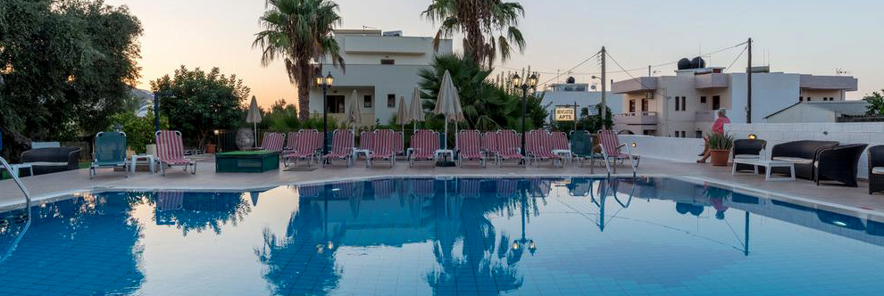 Heraklion Crete Airport Taxi to Newcastle Apartments in Malia
