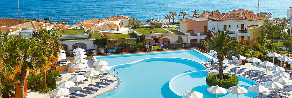 Heraklion Crete Airport Taxi to Club Marine Palace Hotel in Panormo
