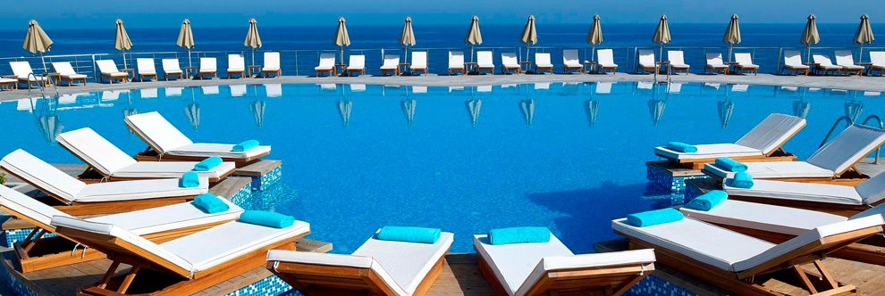 Heraklion Crete Airport Taxi to The Royal Blue Resort Hotel in Panormo