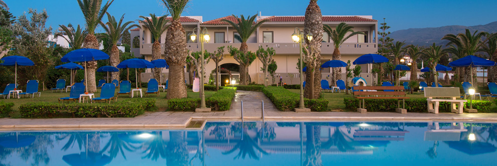 Heraklion Crete Airport Taxi to Marinos Beach Hotel in Rethymnon