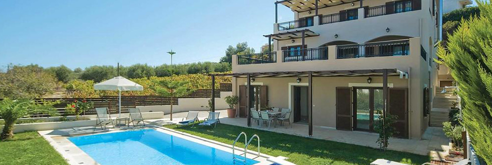 Heraklion Crete Airport Taxi to Villa Orsalia in Rethymnon