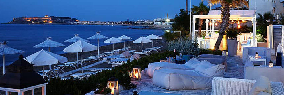 Heraklion Crete Airport Taxi to Petradi Beach Lounge Hotel in Rethymnon