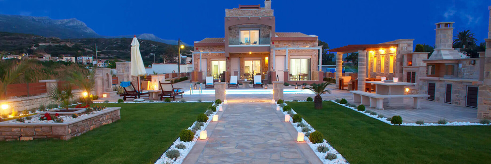 Heraklion Crete Airport Taxi to Blue Horizon Villa in Sitia