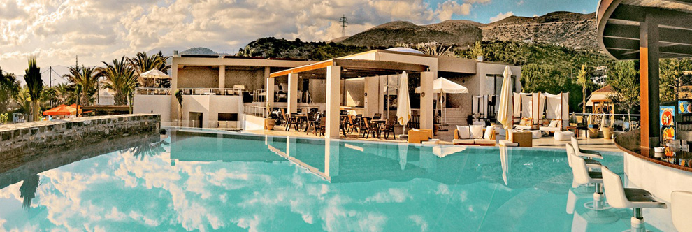 Heraklion Crete Airport Taxi to Blue Sea Beach Hotel in Stalis